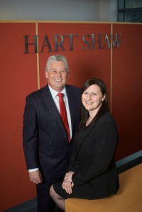 Managing Partner Paul Dawson welcoming new Business Recovery & Insolvency Partner, Emma Legdon.