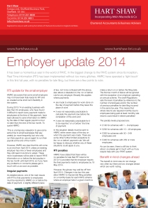 Employer update 2014 - Spring 2014